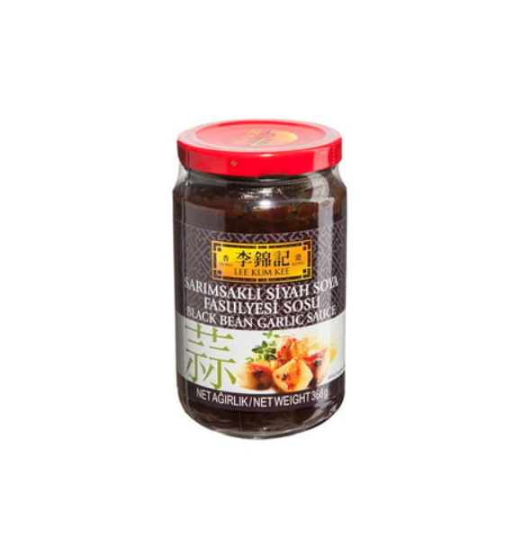 GARLIC BLACK SOYBEAN SAUCE(蒜蓉豆豉酱 ) SARIMSAKLI SİYAH SOYA FASULYESI SOSU - 368G