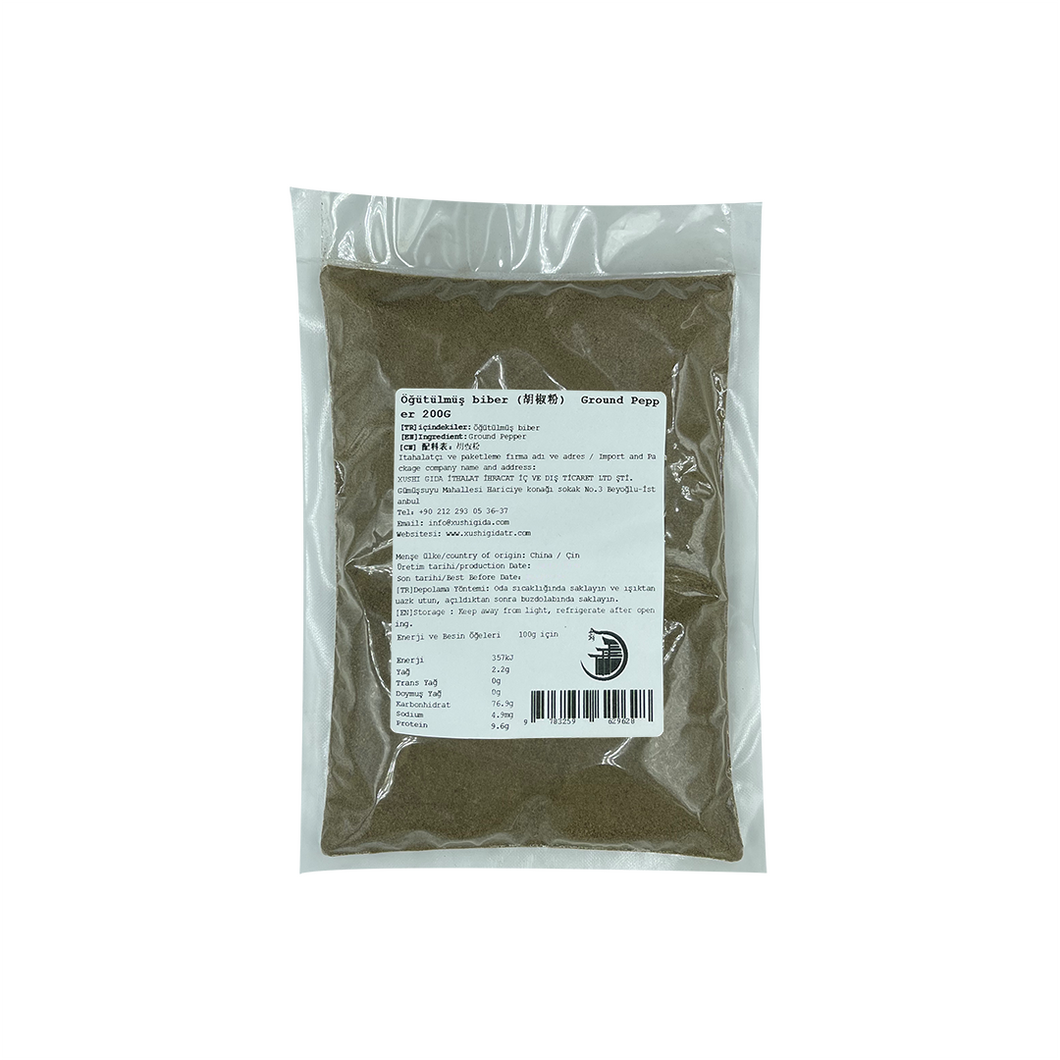 GROUND PEPPER   (胡椒粉)  ÖĞÜTÜLMÜŞ BİBER - 300G