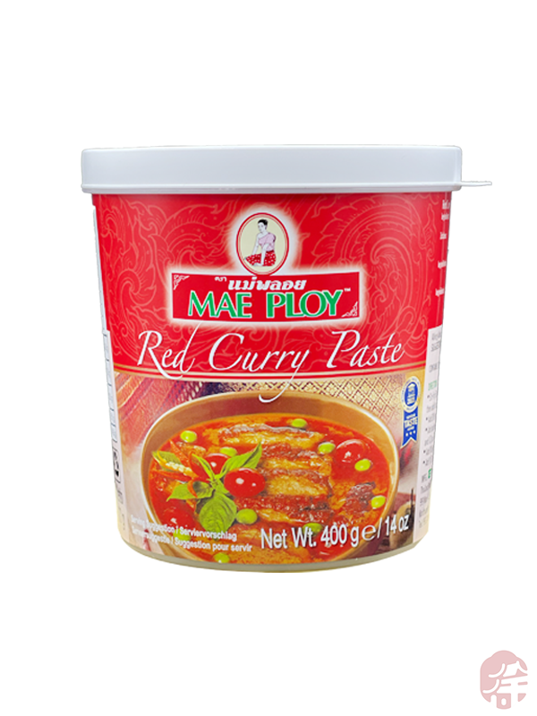 Mae Ploy Red Curry Paste (红咖喱) Mae Ploy Kırmızı Köri Ezmesi – 400G