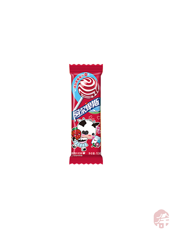 Strawberry Flavor Lollipop   (阿尔卑斯草莓味棒棒糖)  Çilekli Aromalı Lolipop - 10G